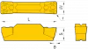 Пластина отрезная, канавочная QCMB5008-CT-HR7225