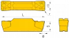 Пластина отрезная, канавочная TDC2-HS7125