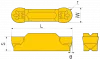 Пластина канавочная радиусная MRMN200-M-HFR7125