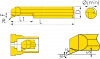 Мини-резец для продольного растачивания MUR-6-R0.2-L22-JF610M