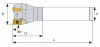 Фреза концевая  D16-Z02-L100-APKT-10