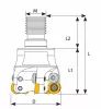 Фреза D25-Z02-M12-RPMT-12